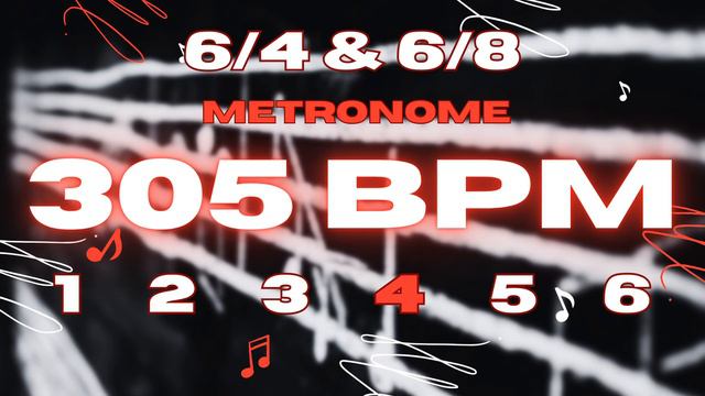 305 BPM - 6/4 & 6/8 Metronome смотреть онлайн
