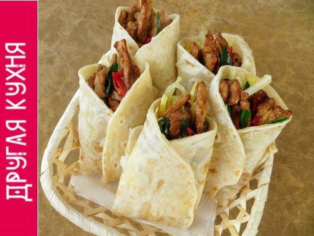 Вкуснее шаурмы - конвертики с мясом и острой картошкой!