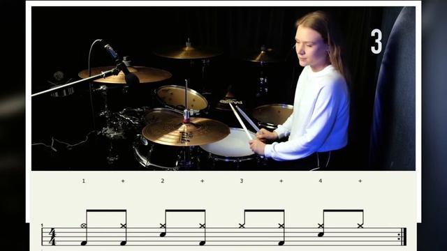 5 Сool Beats№2. Basic 8th note Hi Hat (Medium) смотреть онлайн