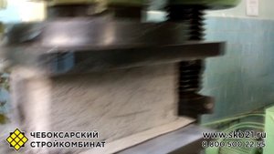 Испытания на прочность перегородочных и  вентиляционных керамзитобетонных блоков