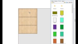 Уроки рисования мебели в про100. Урок 2. Создание тумбы с ограничениями.