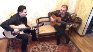 Цыганская мелодия "Маржаньдя" играет Валерий Басов. Эдуард Швыдченко.