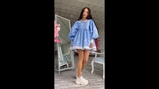 Платье голубое смотреть онлайн