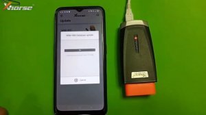 VVDI Mini OBD Tool connection setup and updating using Xhorse mobile APP