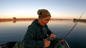 Осенняя рыбалка на жереха!!!!!  река- Или 2022год( пятая часть.