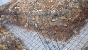 5. Армирование бетонной подушки под фбс. скальный грунт.