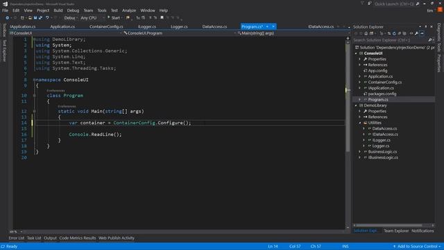 C# Dependency Injection with Autofac