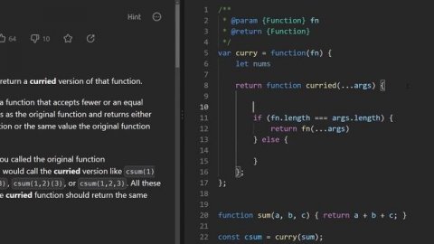 Curry - Leetcode 2632 - JavaScript 30-Day Challenge