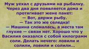 Весёлые анекдоты до слёз про рыбалку и рыбаков)