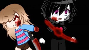 Wolf in sheep's clothing meme(Undertale Gacha world). Original:ichika/Русская версия:Chara live