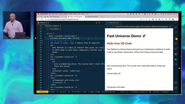 Codespaces—Git coding fast - Universe 2022 смотреть онлайн
