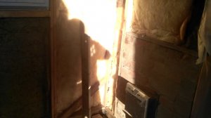 Утепление предбанника.