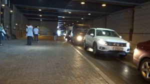 Выезд из паркинга ТЦ Галерея Санкт-Петербург