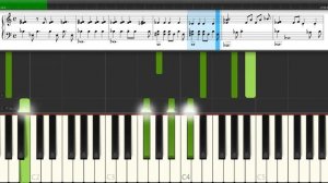 Кристина Ашмарина - Танцы на стёклах (ноты и аккорды Фадеев) учимся играть на пианино легко и прост