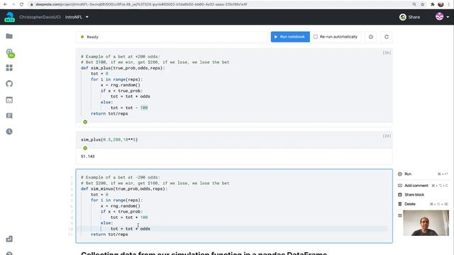 52.4% and -110 odds in Python: Part 1 - NumPy смотреть онлайн