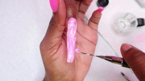 Pink & White Marble Polygel Nail Tutorial | XXL Extendo Nails | Trying A Polygel Kit From Amazon |