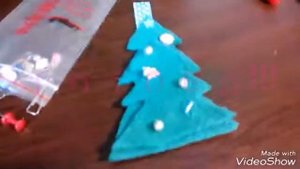 Новогодний DIY игрушки из фетра.