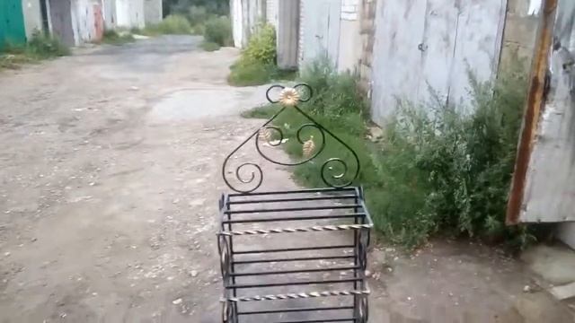 Холодная ковка. Полка для обуви. Первая моя работа смотреть онлайн