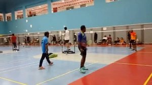 Sheik rasel badminton  tournament  2021 first match win Nayem & nahid team