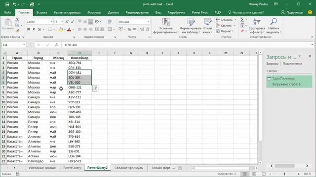 Сводная таблица с текстом в значениях смотреть онлайн