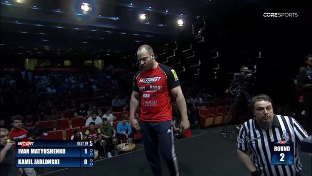 Ivan Matyushenko vs Kamil Jablonski - East vs West X  +115kg Right Arm Match