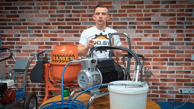 Как запустить и наладить работу мембранного окрасочного аппарата DP-629