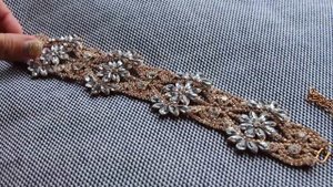 Широкий чокер со стразами / заказ с Алиэкспресс