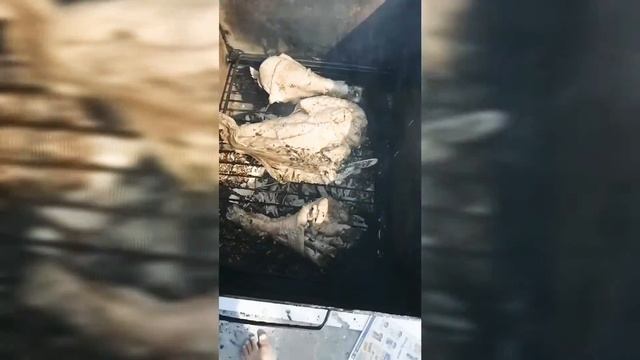 Коптим индейку (горячее копчение). 