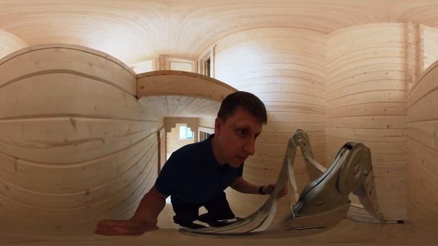 Трёхмерный обзор двухэтажного дома «Елисей» из мини-бруса смотреть онлайн