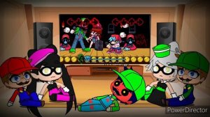 Squid Sisters and Mario Brothers React: FNF Mario's Madness