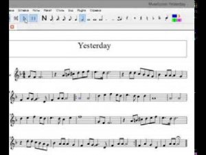 Выделение нот и тактов в партитуре в MuseScore