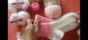 №278 Связала Весенние носочки Начала вязать весеннюю шаль. ВязоVLOG   #вязание