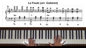 Édith Piaf La Foule Piano Tutorial