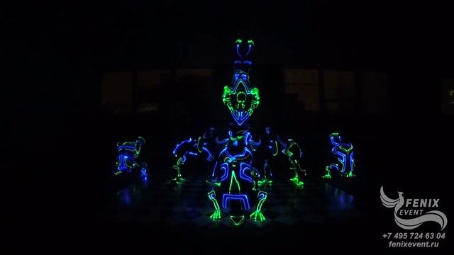 Заказать световое акробатическое шоу на праздник, свадьбу, корпоратив и новый год в Москве