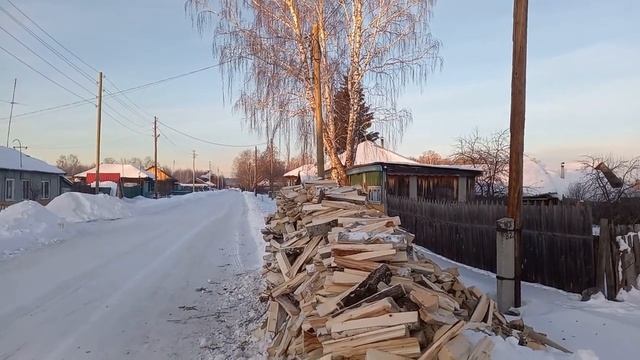 Мне привезли дрова. УРА!! смотреть онлайн