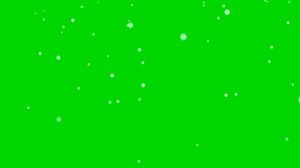 Футаж Снежинки 3 хромакей