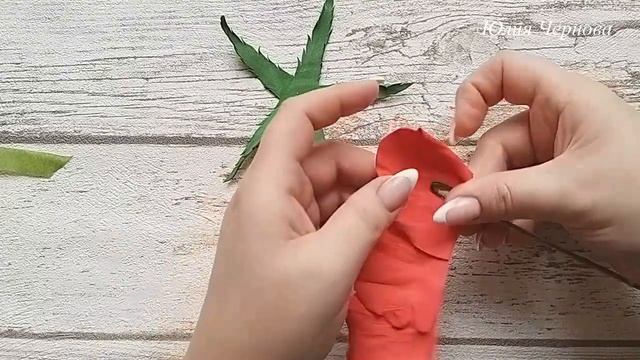МК,DIY/ИНТЕРЬЕРНАЯ РОЗА С БУТОНАМИ//БУТОННАЯ РОЗА БЕЗ МОЛДА И ТОНИРОВКИ//ПОДВИЖНАЯ КОМПОЗИЦИЯ