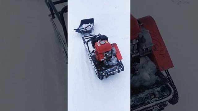 #Мотобуксировщик Forza 6,5 небольшой обзор , #снегоход смотреть онлайн