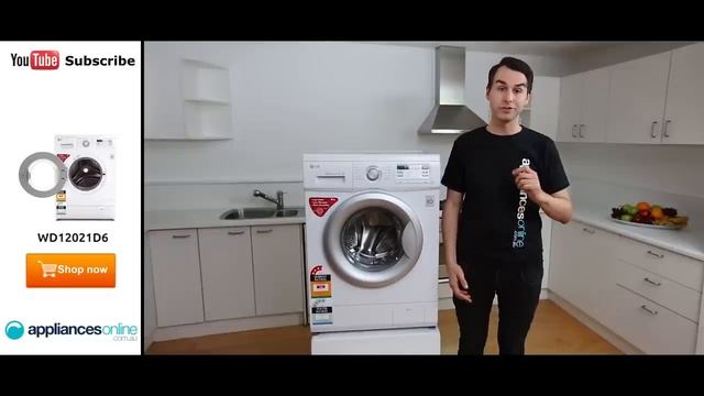 The WD12021D6 7kg Front Load LG Washing Machine the smart self-diagnosis - Appliances Online смотреть онлайн