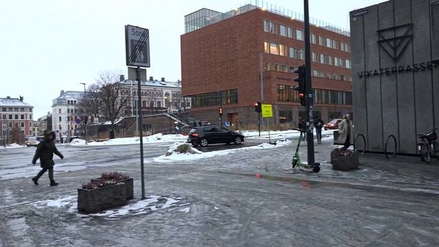 👣Walk With Me In Oslo | Nationaltheatret To Aker Brygge | 4K HDR | February 2024👣