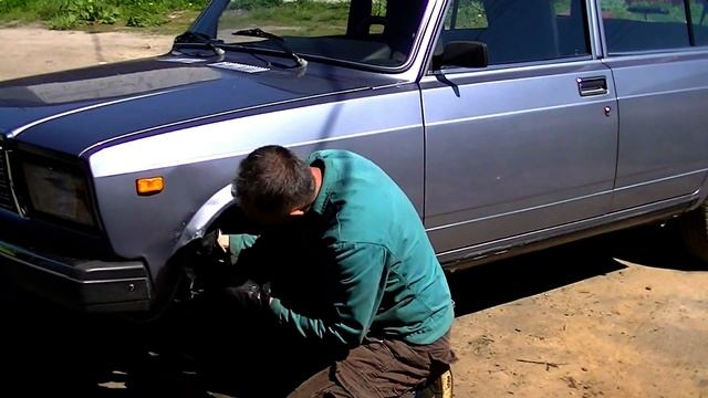 Рихтовка крыла ВАЗ 2107 смотреть онлайн