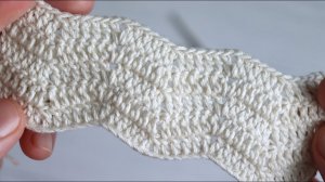 Узор крючком ЗИГЗАГ. Мастер-класс