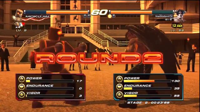 Tekken Revolution Mokujin Rush-Devil Jin (Eliza unlocked) смотреть онлайн