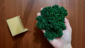 Создаю реалистичный мох из обычного поролона