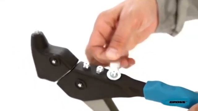 Заклёпочник литой, усиленный, поворотный 0-360*, заклёпки 2,4-4,8мм// GROSS смотреть онлайн