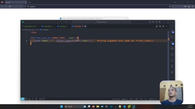 PHP TUTORIAL #64 FILTER_HAS_VAR