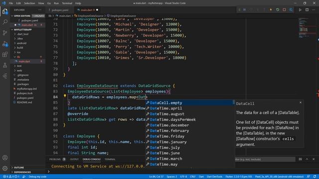 How to Create a Flutter DataGrid in 10 Minutes