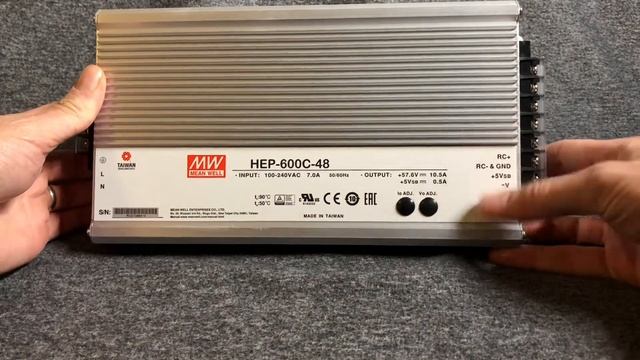 HEP-600C-48 Mean Well Akumulátorová nabíječka 600W смотреть онлайн