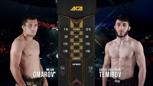 Ислам Омаров vs. Абдул-Рахман Темиров | Islam Omarov vs. Abdul-Rakhman Temirov | ACA 108 - Grozny