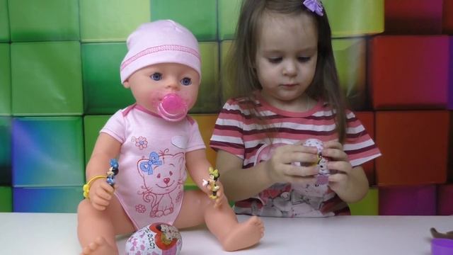 Кукла пупсик Беби Бон и Маша открывают яйца Сюрпризы Минни Маус и Love is  Видео для детей